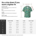 thumbnail image 7 of KLL Mushrooms and Flowers Print Men's Shirt Short Sleeve Button Down Summer Cuba Beach Shirts- XX-Large, 7 of 7