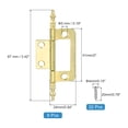 thumbnail image 2 of Uxcell Non-Mortise Door Hinges, Heavy Duty Steel Flush Cabinet Hinges with Screws Gold, 2 of 7