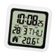 thumbnail image 1 of Reloj de pared con termómetro digital para cocina, pantalla digital grande, pantalla de temperatura versátil, fácil de instalar, resistente al agua, 1 of 8