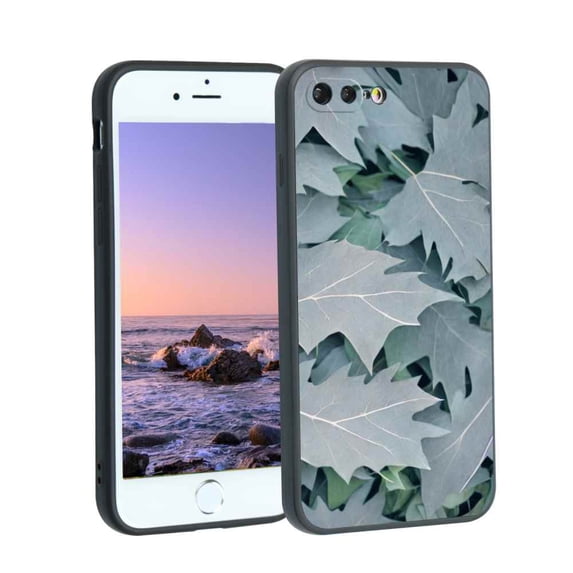 Leaves11 Phone Case, Degined for iPhone 8 Plus Case Men Women, Flexible Silicone Shockproof Case for iPhone 8 Plus