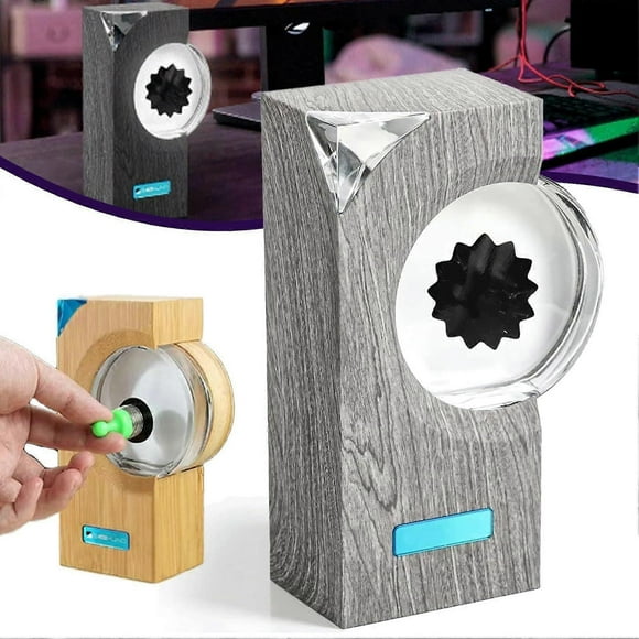 Symbiote in A Bottle, Magnetic Fluid Music Rhythm Lamp, Dancing Ferrofluid Speaker Mate Music Companion -GSL
