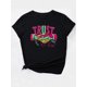 thumbnail image 2 of Camiseta informal de moda para mujer con estampado creativo de serpiente y apretón de manos, cuello redondo, manga corta, algodón, lavable a máquina, estilo informal, primavera/verano/otoño, top depor, 2 of 7