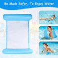 thumbnail image 5 of Hamaca flotante multiusos, flotador inflable para piscina, hamaca flotante reclinable 4 en 1, hamaca de agua, hamaca flotante plegable multiusos, flotador ultraligero portátil (azul) ER, 5 of 5