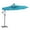 Blue, variant on Perfect Garden 10 ft Solar LED Patio Umbrella Outdoor Market Umbrella with 32 LED Lights and Crank System,Color Taupe