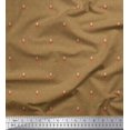thumbnail image 1 of Soimoi Poly Georgette Fabric Artistic Flower & Dots Print Fabric by the Yard 42 Inch Wide, 1 of 3