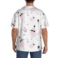 thumbnail image 7 of Goofa Cute Poodle Dog Printed Men's Casual Short-sleeved Shirt,Lightweight Breathable Button-down,Summer Casual men's top,Versatile Fashion shirt-X-Large, 7 of 7