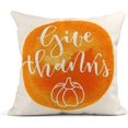 thumbnail image 5 of EREHome Set of 4 Pillow Cases Happy Thanksgiving Lettering Celebration Quotation Badge Vintage Maple Leaves Throw Pillowcase Cover Cushion Case Home Decor 18x18 inch, 5 of 5