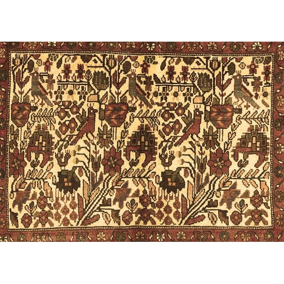 Ahgly Company Indoor Rectangle Persian Brown Traditional Area Rugs, 5' x 7'