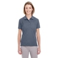 thumbnail image 2 of UC100W UltraClub Ladies' Heathered PiquÃ© Polo - Navy Heather -XL, 2 of 4