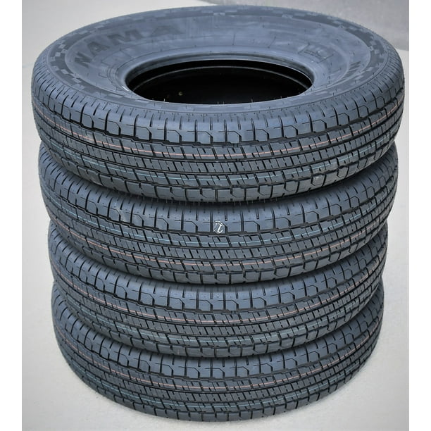 Set of 4 (FOUR) Nama NM616 SemiSteel ST 205/75R14 Load D 8 Ply Trailer