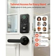 thumbnail image 2 of VEVOR Keyless Entry Door Lock with Handle Set, Electronic Keypad Deadbolt with Lever Handles, Pioneering Easy-Grip Design, 2 of 9