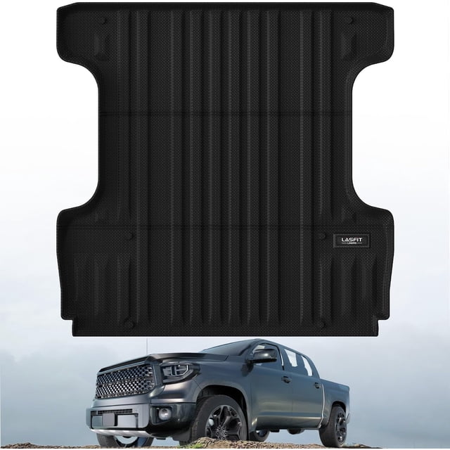 Alfombrilla LASFIT para camioneta Toyota Tundra 2007-2021, 5.5 pies, color negro