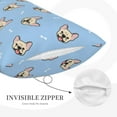 thumbnail image 5 of Balery Cute French Bulldog Bedding Queen Pillow Cases - Envelope Closure - Soft Brushed Microfiber Fabric - Shrinkage and Fade Resistant Pillow Cases-20"x30", 5 of 9