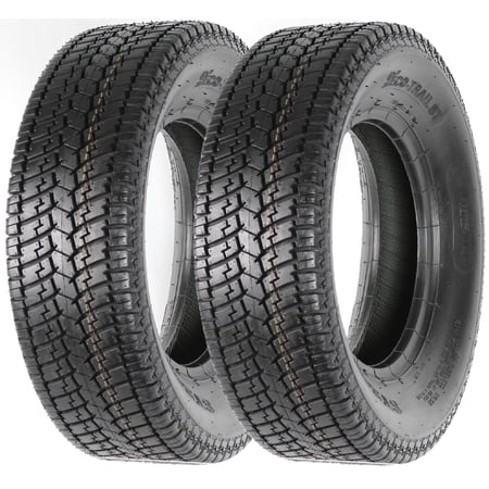 eCustomrim Radial 2-Pack Trailer Tire ST205/75D14 14 Inch Load C 2 Year Warranty