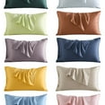 thumbnail image 2 of Nvzi unidad, 60 fundas de almohada lisas. Clásicas y atemporales, fundas de almohada sencillas de color puro, que combinan con cualquier cama. 18,9 x 29,13 pulgadas (verde oscuro)., 2 of 5