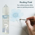 thumbnail image 5 of Masking Fluid for Watercolor Painting - 60ml White with a Paintbrush and Eraser - Art Masking Fluid Pen Watercolor Medium Art Supplies for Artists, 5 of 9