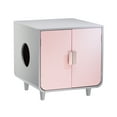 Staart Dyad Wooden Cat Litter Box Chablis Pink