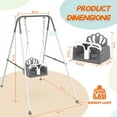 thumbnail image 4 of G TALECO GEAR Foldable Toddler Swing, Children’s Swing Set for Backyard, Portable Baby Swing Outdoor, Gray, 4 of 8