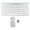 Silver, variant on Nieyigj Smart Wireless Keyboard Mouse Combo Set, Slim Portable 2.4GHz Silent Optic Mouse & Compact Keyboard for Office PC Desktop Computer Laptop Smart TV, Silver (14.5 inches / 37 cm)