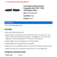 thumbnail image 2 of Front Steering Rack Boot Kit - Compatible with 1998 - 2002 Volkswagen Cabrio 1999 2000 2001, 2 of 2