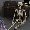 thumbnail image 5 of 90cm Full Size Poseable Human Prop Skeleton Party Haunted House Decorations Halloween, 5 of 5