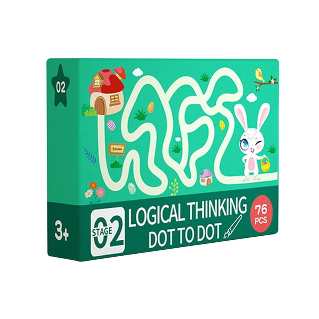F Control Pen Training Kindergarten Children Transport Pen Focus Activity Toy Educational Workbook Logic Maze 76 Pages 50Ml