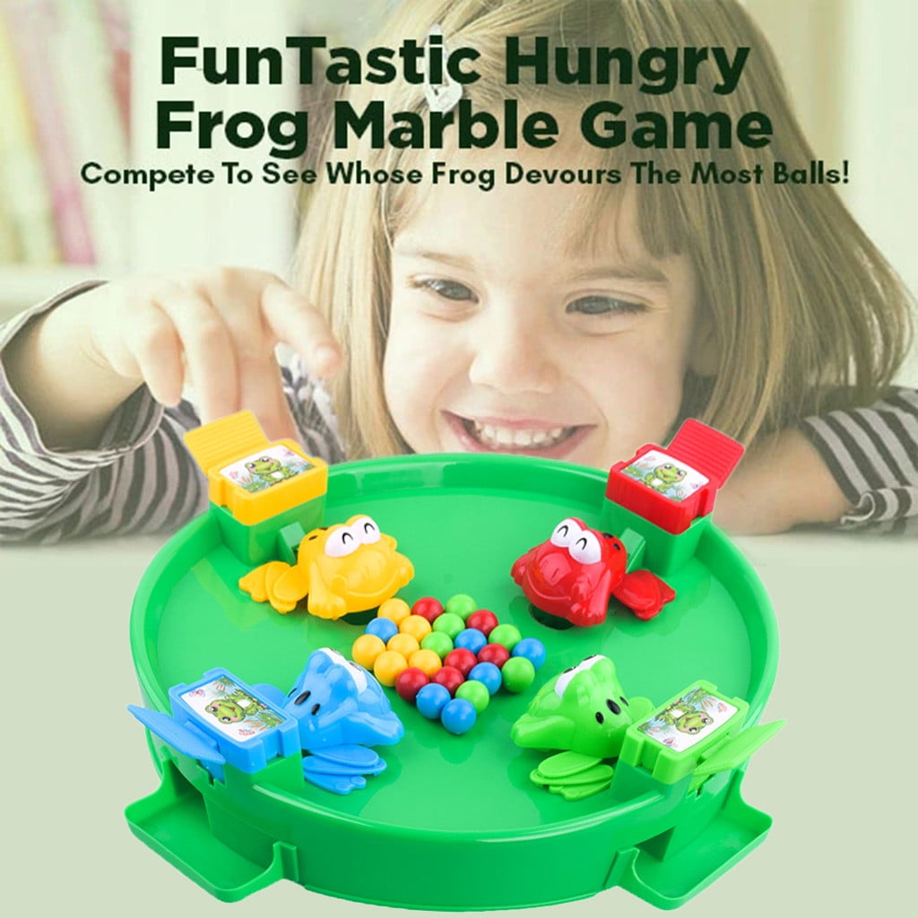 Desktop Toy Feeding Frog Game Accessories Board Game for Kids 24pcs Beads 