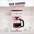 thumbnail image 4 of Nostalgia Retro Coffee Maker 12-Cup Programmable Vintage Coffee Machine, Pink, 4 of 7