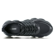 CMR CHAMARIPA Height Increase Sneakers - Sneakers That Make You Taller - Black Breathable Fashion Men Walking Shoes 8 CM / 3.15 Inches