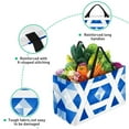 thumbnail image 3 of Flag of Israel Large Capacity Reusable Foldable Oxford Cloth Storage Box Organizer Picnic Basket Cube Organizer, 3 of 7