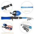 thumbnail image 4 of LEO Compact Telescopic Fishing Kit with Rod, Reel, and Accessories for Beginners and Kids - Blue/Green Options Included, 4 of 6