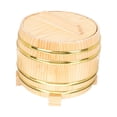 thumbnail image 4 of Cubo de arroz de madera perfecl multifuncional 16 cm para mezclar arroz con tapa, 4 of 8