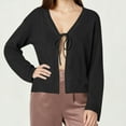 thumbnail image 1 of Njdvhb Cardigan d'Hiver pour Femmes, Cardigan Décontracté à Manches Longues avec Nœud, 1 of 5
