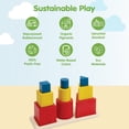 thumbnail image 3 of PlanToys® Nesting Puzzle Wooden Toy Set for Kids Ages 3+ | Montessori Stacking & Shape Recognition Activity for Spatial Awareness, Creativity & Coordination | Eco-Friendly Educational Toy, 3 of 9