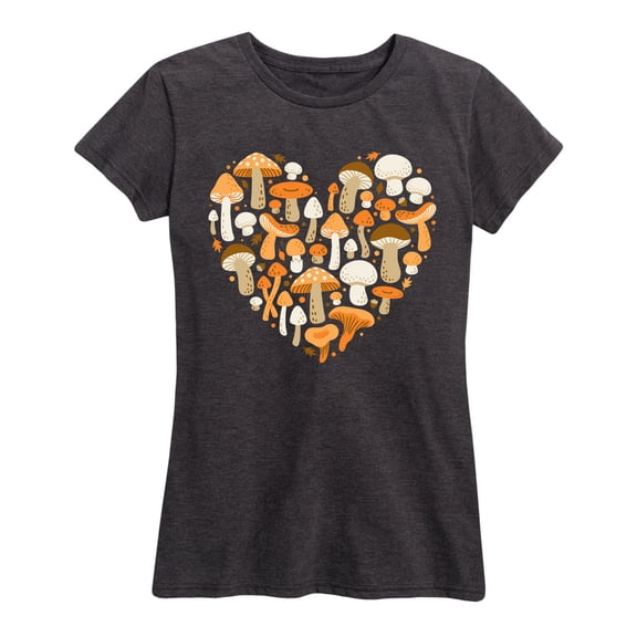 Instant Message - Mushroom Heart - Women's Short Sleeve Graphic T-shirt