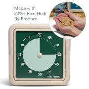 Time Timer® RETRO 8 inch Eco Edition Visual Timer - 60 Minute Desk Countdown Clock - Green Land