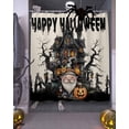 thumbnail image 3 of Happy Halloween Shower Curtain Set ，Waterproof Fabric Shower Curtains Vintage Gnome Pumpkin Tree Castle Linen Shower Curtains for Bathroom,Bathroom Decor 36"x72", 3 of 6