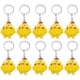 thumbnail image 2 of 10 pcs Mini Yellow Chick Keychain Cute Pendant Keychains Small Chick Keychain Handbag Keychain, 2 of 2