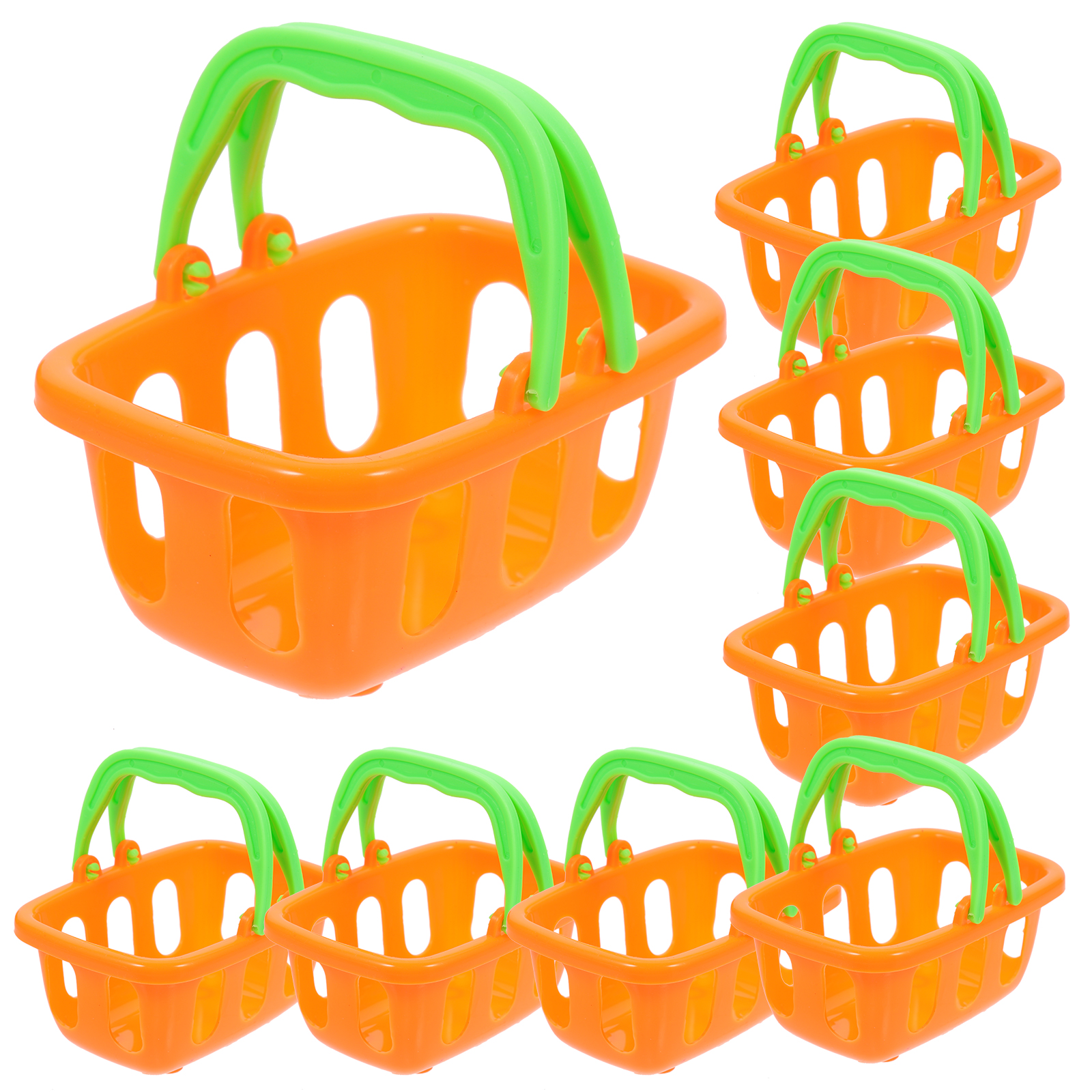 10Pcs Mini Supermarket Basket Mini Sundries Basket Mini House Toy Mini