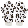 thumbnail image 2 of TBWNWG Toddler Cartoon Leopard Print Mittens Skiing Kids Baby Winter Outdoor for Girls Boys,4-10 Years, 2 of 3