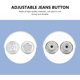 thumbnail image 3 of unbranded 100Ud Botones De Jeans Redondos En Plata Con Simple Y Ajustable Para Uso En, 3 of 6