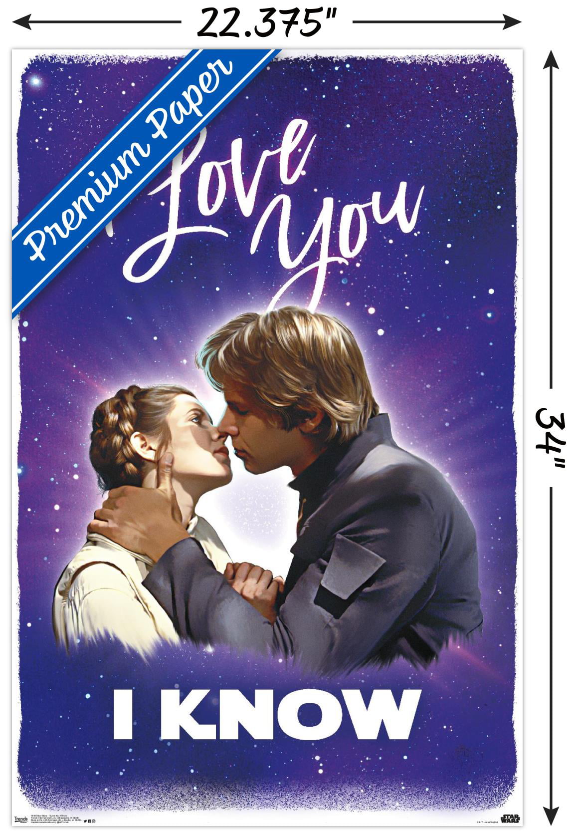 Star Wars: Saga - I Love You I Know Wall Poster, 22.375