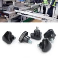 thumbnail image 4 of 5Pcs Knob Bolt, Injection Molded Triangle Locking Handle with Coating, M6 Thread, 32mm Handle Outer Diameter, Black, For Hardware, 4 of 7