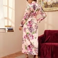 thumbnail image 4 of Lindreshi Robes for Women Plus Size 4X New Satin Silk Pajamas Women Lingerie Robes Underwear Sleepwear Sexy, 4 of 9