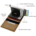 thumbnail image 5 of Rfid Credit Card Holder Men Wallets Bank Cardholder Case Small Leather Slim Thin Magic Mini Wallet Smart Minimalist Wallet  2023, 5 of 26