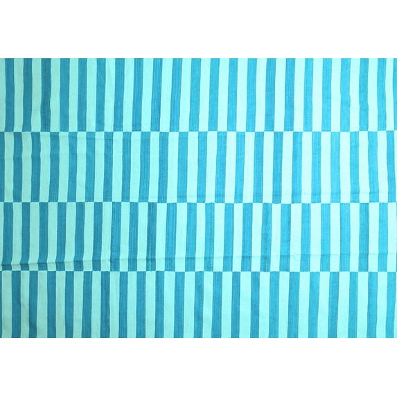 Ahgly Company Indoor Rectangle Abstract Light Blue Contemporary Area Rugs, 8' x 12'