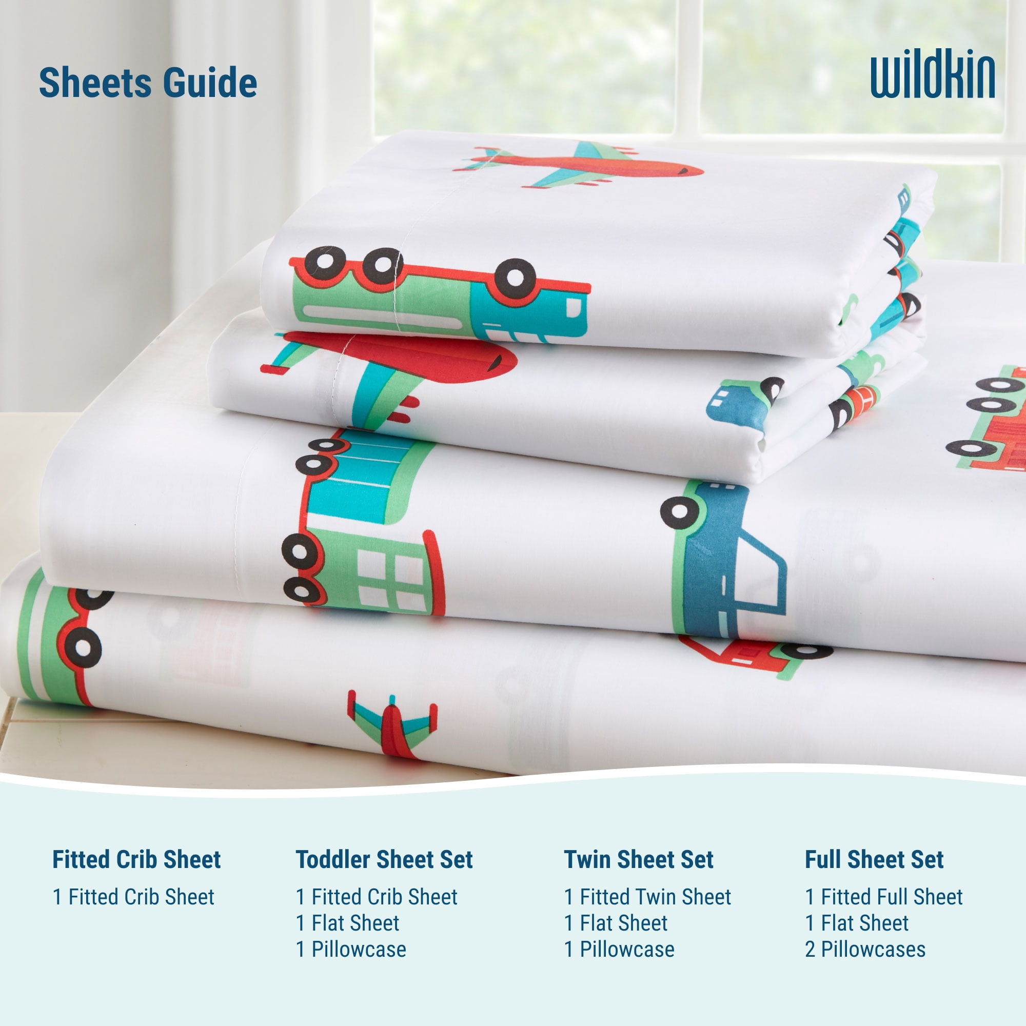 Wildkin Horses Microfiber Sheet Set - Toddler in Pink, for Girls unisex (Horses)