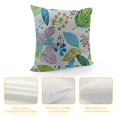 thumbnail image 4 of Pratyus Flowers Leaves Annabel Kidston Print Pillow Covers Zipper Closure Short Plush 1PC 22x22in, 4 of 5