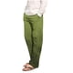 thumbnail image 1 of Pantalones de pijama largos de poliéster para hombre, informales, con estampado a cuadros, holgados y deportivos., 1 of 4