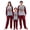 Gray, variant on iHapHap Matching Family Christmas Pajamas, Santa Face Beard Long Sleeve Plaid Pants